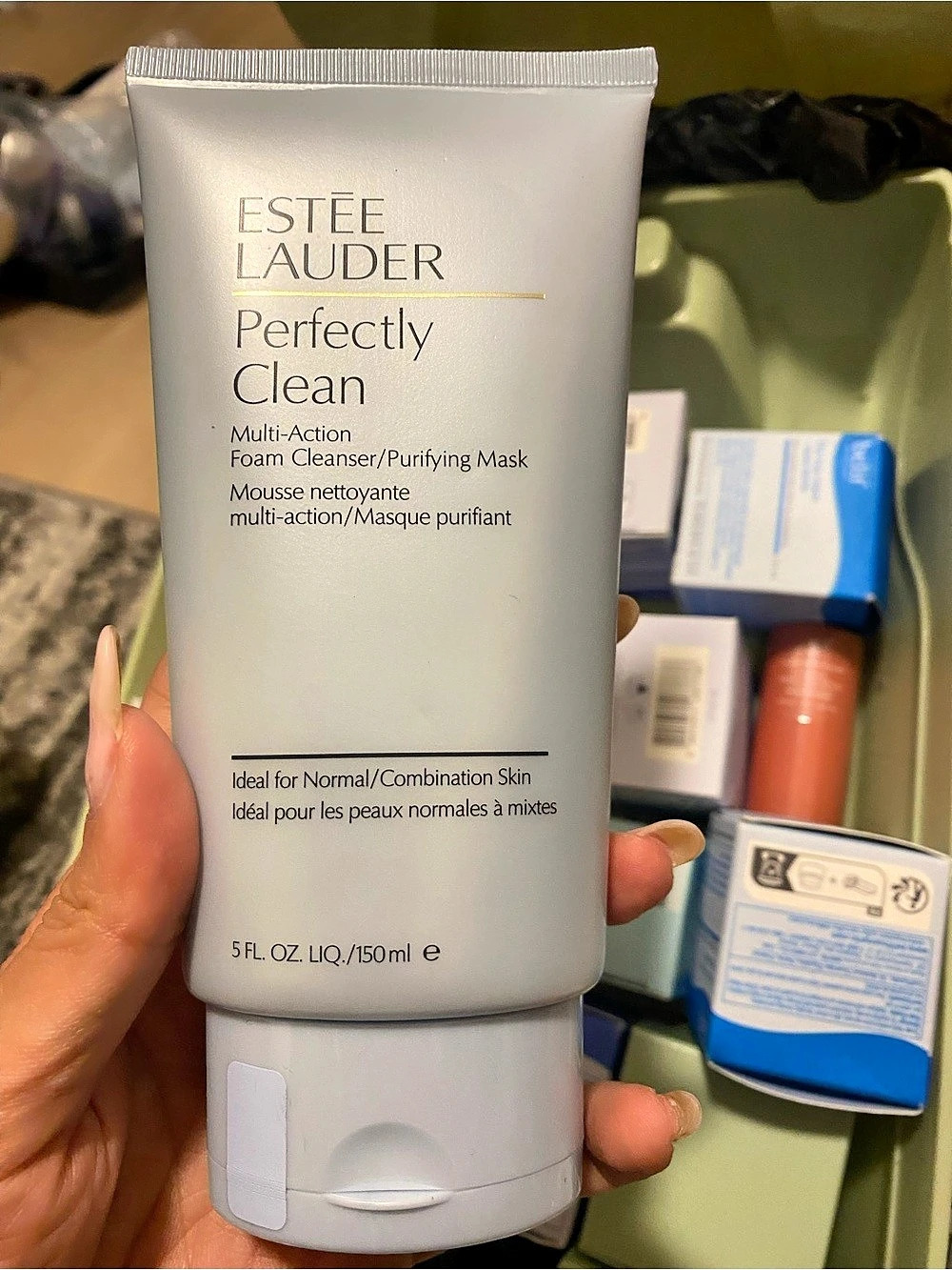 Estée Lauder Perfectly Clean Multi-Action Foam Cleanser/Purifying Mask 5.0 oz
